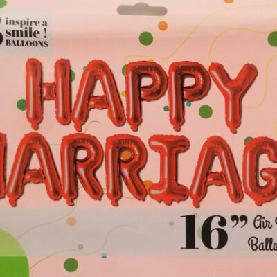 Happy Marriage Foil Balloons | Perfect for wedding Decor