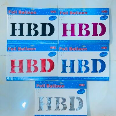 HBD Foil Balloon | 6 Colors for a Birthday Celebration