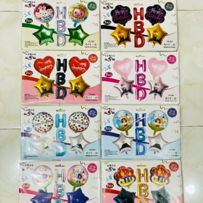 PCS HBD Theme Decoration Set | 8 Color Options for Birthday Parties