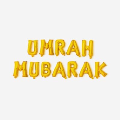 Buy Umrah Mubarak Foil Balloons | Perfect for Celebrations & Gifts