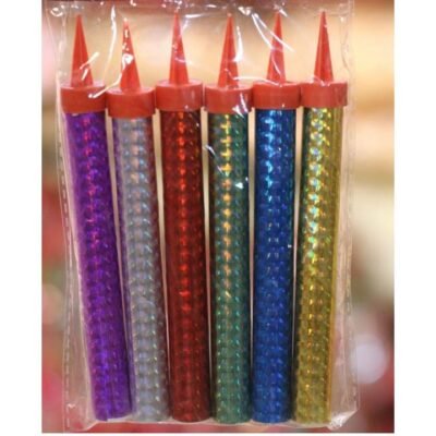 SPARKILNG CANDLE  6PCS PACK