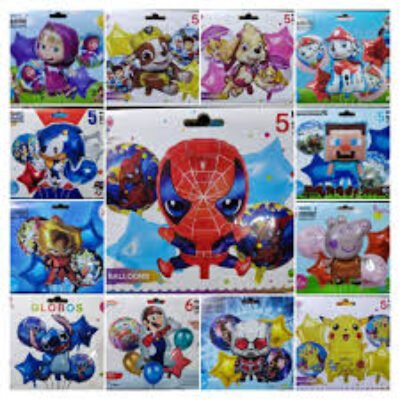 5PCS Character Theme Decoration Set | Perfect for Kids’ Parties