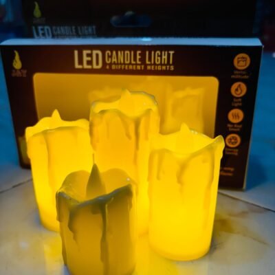 LED Melting Candle 4PCS Set |Realistic & Flameless Home Décor