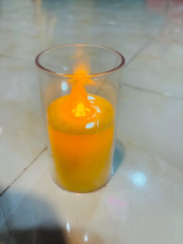 Glass LED Candles | Set of 3 Elegant Flameless Candles for Décor - Image 3