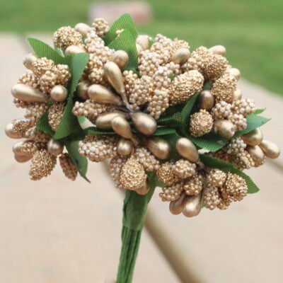 Artificial Stamen Bud Bouquet Leaf Flower