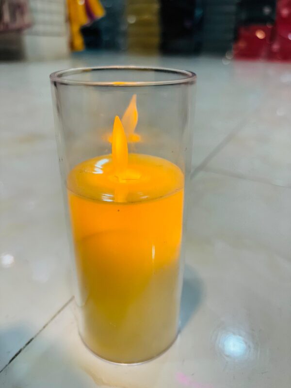 Glass LED Candles | Set of 3 Elegant Flameless Candles for Décor - Image 2