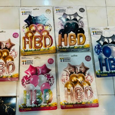 11PCS HBD Theme Decoration Set | Perfect for Birthday Celebrations