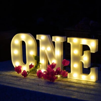 LED Alphabet “ONE” Light | Perfect for Birthday  Celebrations