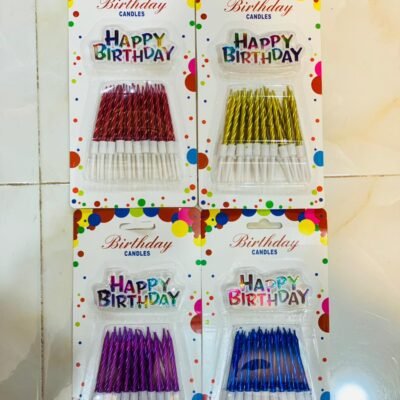Small Twister Candles | Elegant & Stylish for Cakes & Décor