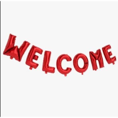Shiny Welcome Foil Balloon |Perfect for Parties & Celebrations