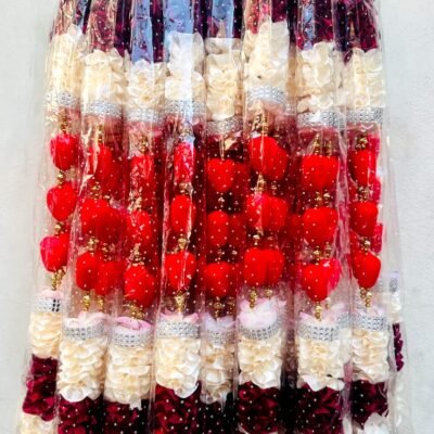 Elegant Ribbon with Heart Artificial Mala | Perfect for wedding  & Gifting