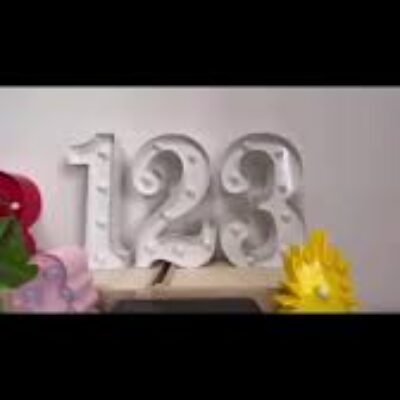LED Number Lights |Bright & Stylish Decorative Lighting for Any Occasion