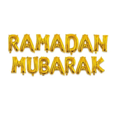 Ramadan Mubarak Decorations Foil Balloons