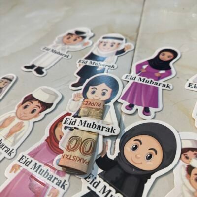 KIDS EIDI CARDS | ANIMATED ATTRACTIVE EIDI CARDS 10PCS PACK