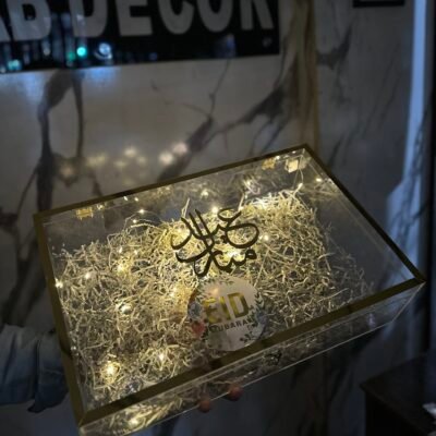 Eid Special Edition Acrylic Box | Gold Edition Book Box