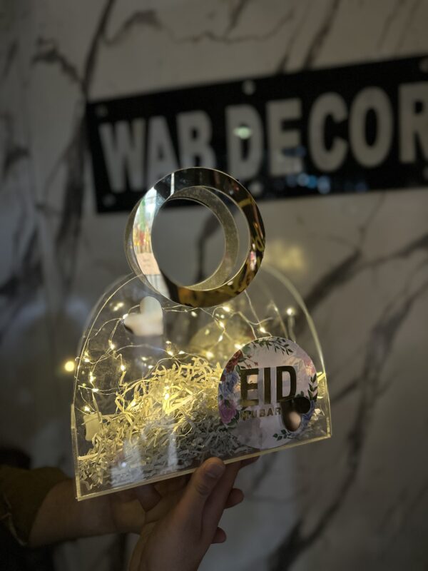 Acrylic Bag | Large Ring Design | Elegant & Stylish Gift Bag - Image 2