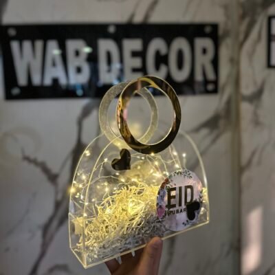 Acrylic Bag | Large Ring Design | Elegant & Stylish Gift Bag