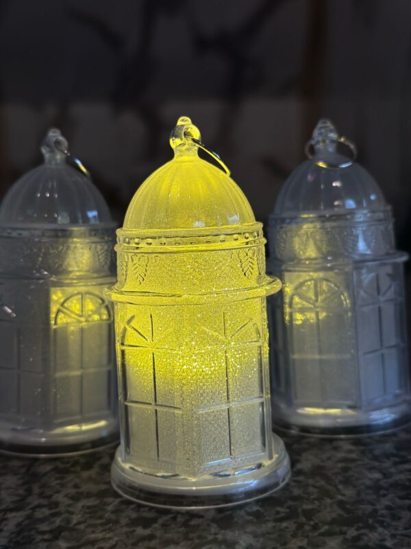 LED RAMADAN LANTERNS CRYSTAL WHITE|TRENDY ITEM