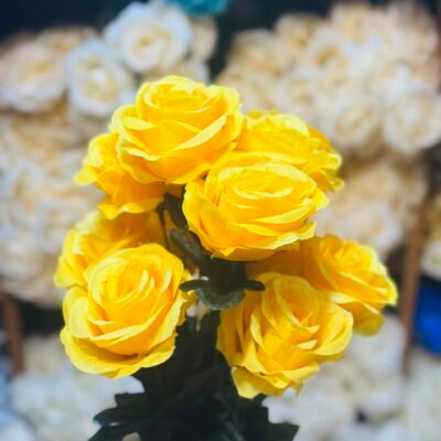 “Imported Artificial Flower Bunches | Realistic Silk Floral Decor for Home, Wedding, Office, and Events