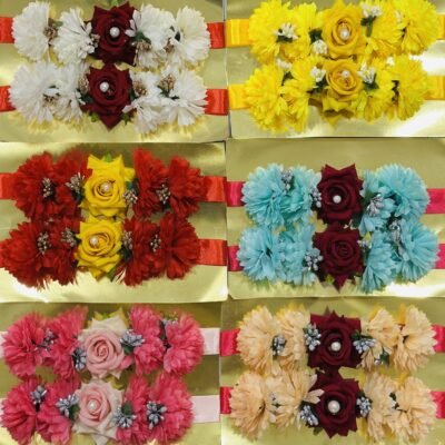 Elegant Hand Flower Gajray for Brides & Festive Occasions