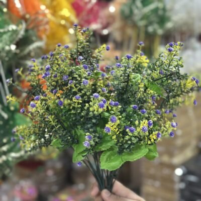 Green Artificial Flower Bunch – Realistic Faux Floral Decor for Home, Office, and Events
