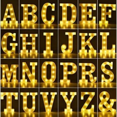 LED Alphabet Letters | Decorative Light-Up Letters for Home, Events & Celebrations