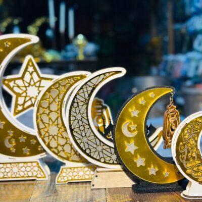 LED Moon Lamp | 3D Night Light for Home, Bedroom & Ramadan Decor