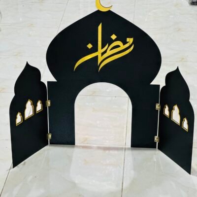 Foldable Mosque Decor | Portable Islamic Display for Ramadan & Prayer Area