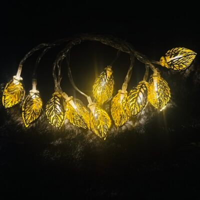 Leaf Style Fairy Lights | Decorative LED String Lights for Home, Ramadan & Eid