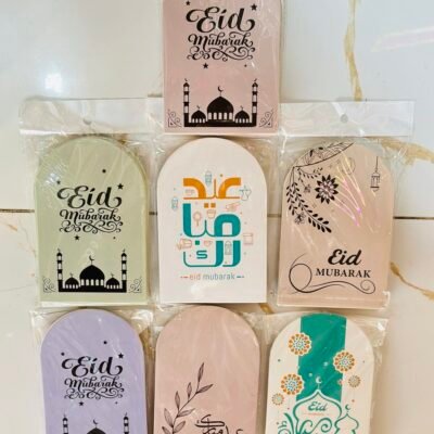 Eid Cards + Money Envelopes 10PC Pack | Classic Eid Mubarak Gift Card & Eidi Envelope Set for Festive Gifting