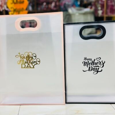Mother’s Day PVC Gift Bags |Transparent Stylish Bags for Mom’s Special Gifts